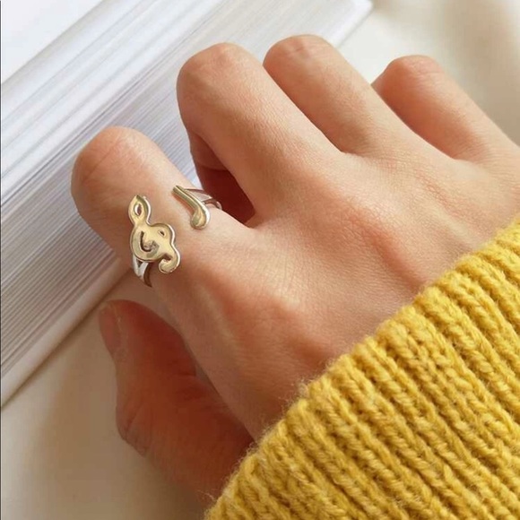 3/$30 Gold Music Note Ring - Picture 2 of 5